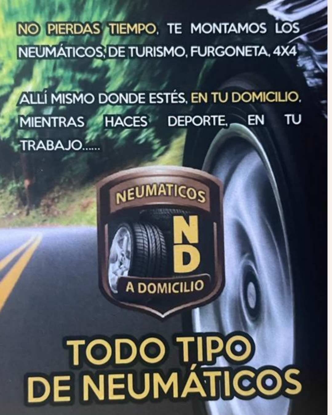 Neumáticos a domicilio